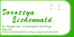 dorottya eichenwald business card